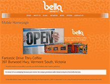 Tablet Screenshot of bellabarista.com.au